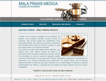 Tablet Screenshot of malapraxisrosario.com.ar